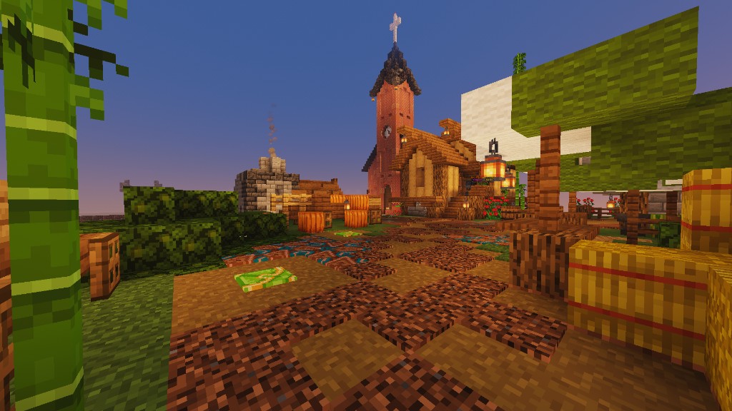 Nexus City Spawn: Kirche und Dorf